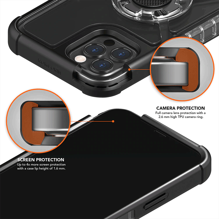 Rokform iPhone 12/12 Pro Crystal Case - Black