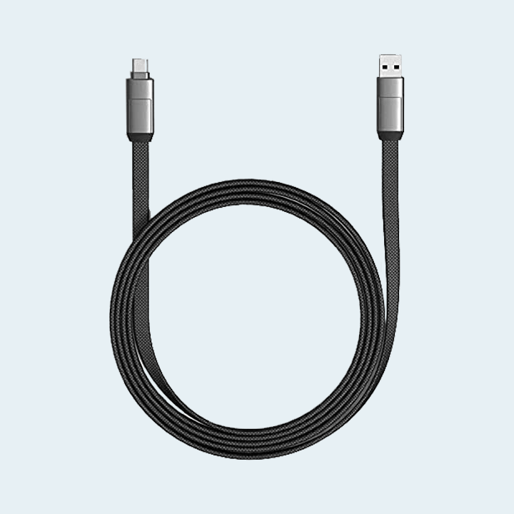 Rolling Square inCharge X Max 6 in 1 Cable 5ft/1.5m – Lava Black