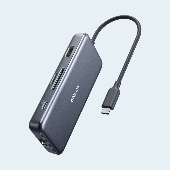 ANKER POWER EXPAND+ 7-IN-1 USB-C PD ETHERNET HUB (A8352HA1) - GRAY