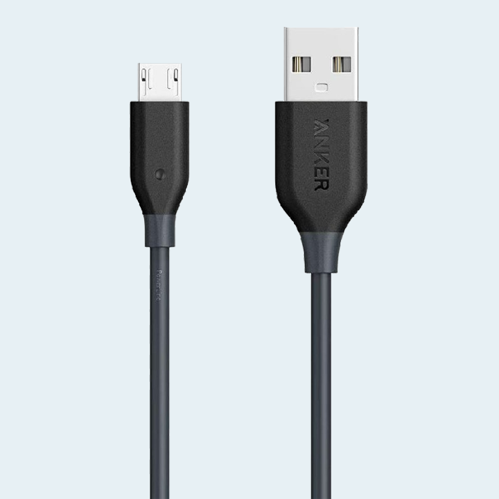 ANKER POWERLINE MICRO USB CABLE 3FT (A8132H12)-BLACK