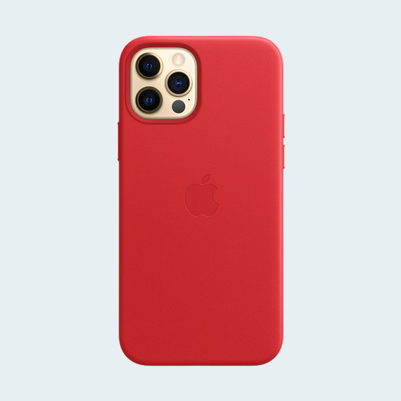 Apple iPhone 12 Pro Leather Case With Magsafe - Red