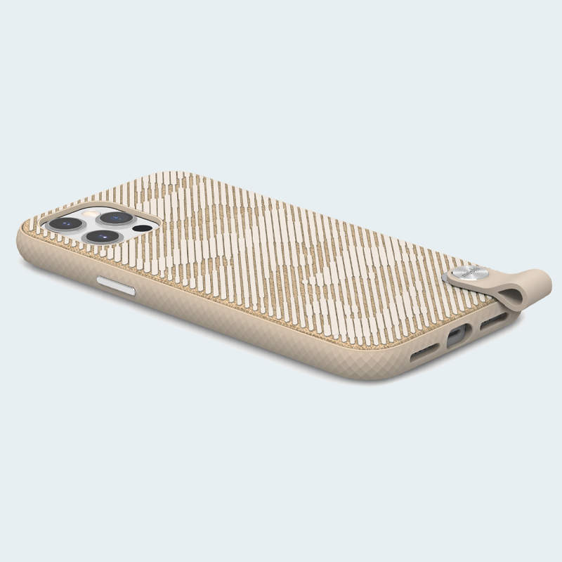 Moshi Altra Slim Hardshell Case With Strap For iPhone 12 Pro Max - Sahara Beige