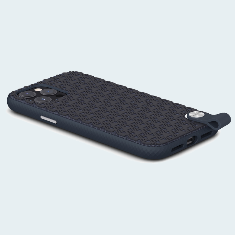 Moshi Altra Slim Hardshell Case With Strap For iPhone 12 Pro Max - Midnight Blue