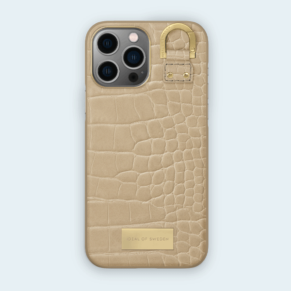 Ideal of Sweden Atelier Case for iPhone 14 Pro Max - Warm Beige Croco