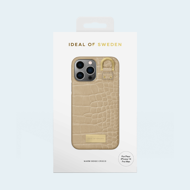 Ideal of Sweden Atelier Case for iPhone 14 Pro Max - Warm Beige Croco