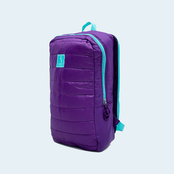 FWC Qatar 2022 Foldable Neck Pillow Backpack Passion Purple and Talent Turquoise - FFIFIFACC00306