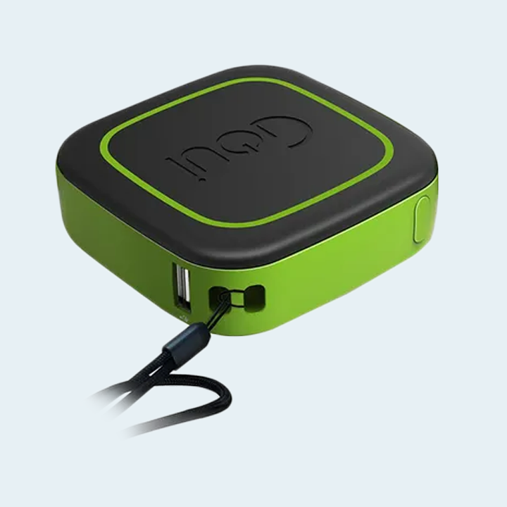 Goui 10000mAh Cube Portable Powerbank Qi Wireless Charger 10W - Black