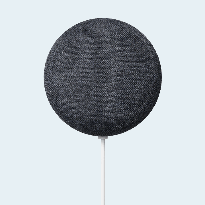 Google Nest Mini (2nd Generation) with Google Assistant - Charcoal