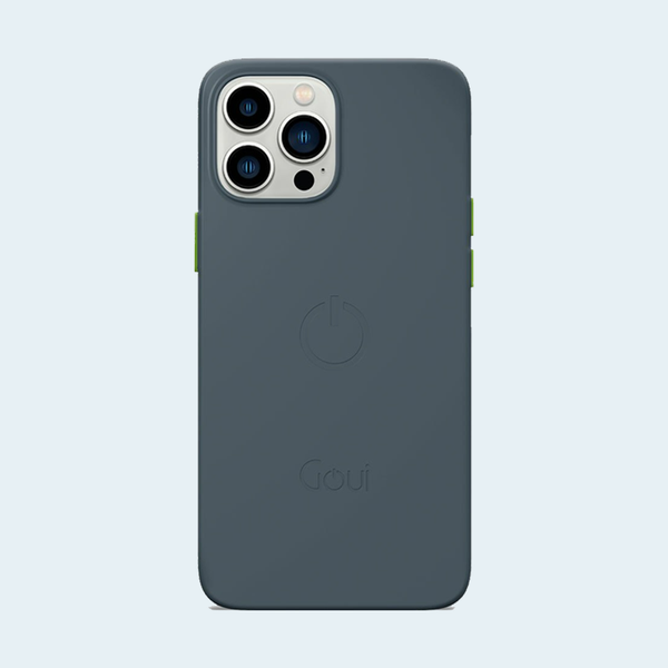 Goui Magnetic Case for iPhone 13 Pro with Magnetic Bars - Steel Grey