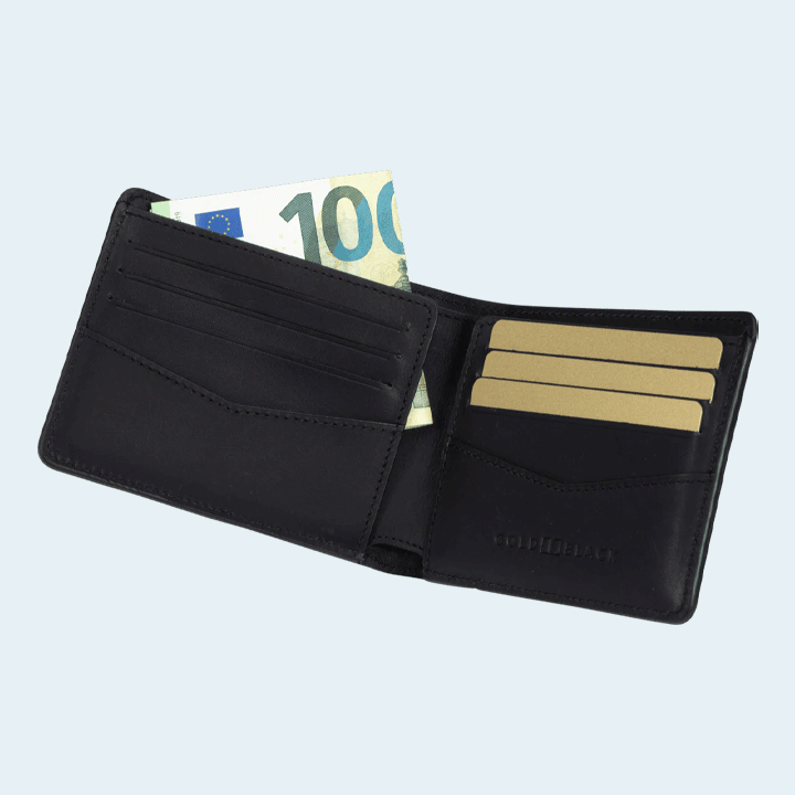 Gold Black GM Wallet - Milano Green