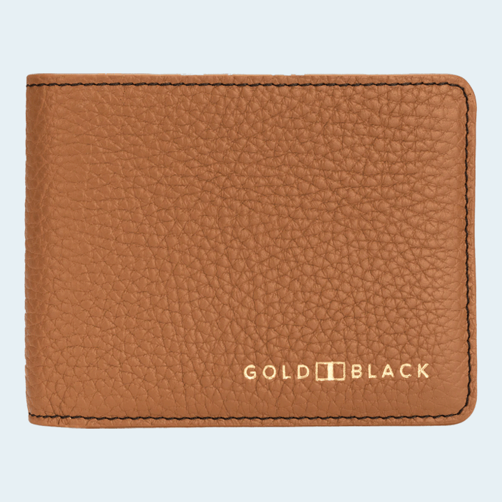 Gold Black GM Wallet - Nappa Brown