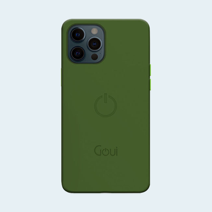 Goui Magnetic Case for iPhone 12 Pro with Magnetic Bars - Olive Green