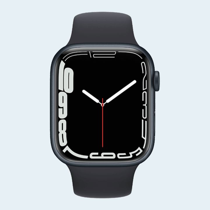 Apple Watch Series 7 MKJP3 45mm GPS + Cellular Midnight Aluminum Case with Midnight Sport Band