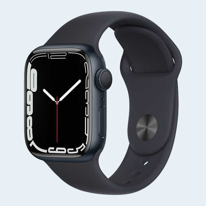 Apple Watch Series 7 MKMX3 41mm GPS Midnight Aluminum Case with Midnight Sport Band