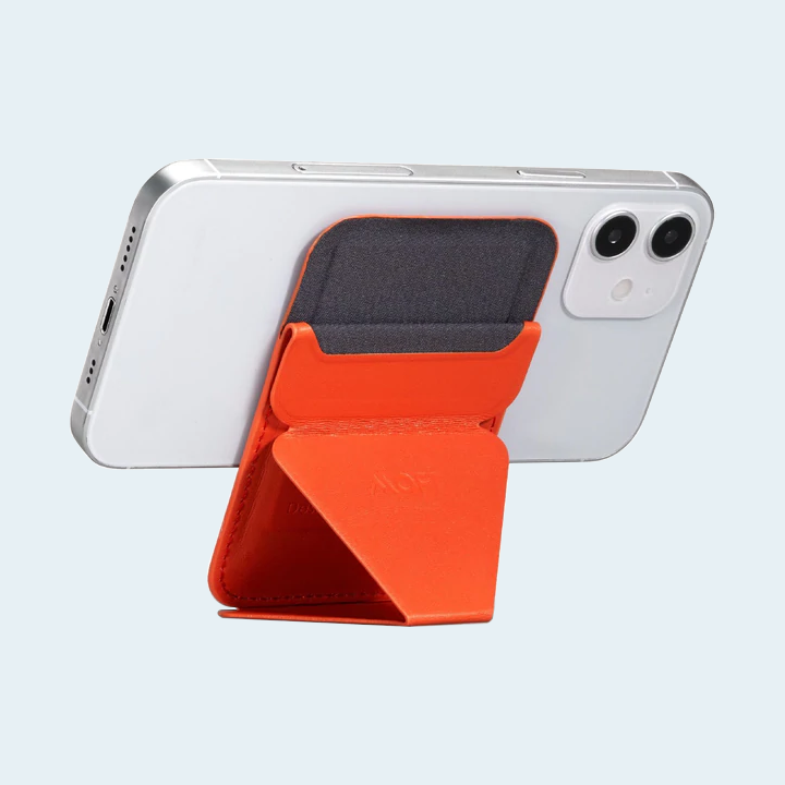 Moft Snap on Phone Stand & Wallet Compatible with MagSafe - Orange