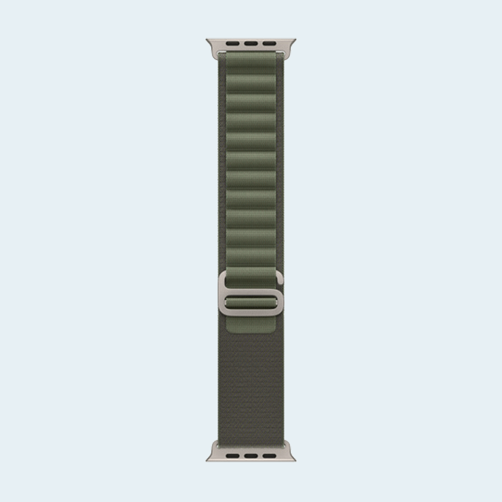 Apple Watch Strap 49mm Green Alpine Loop MQE23 – Small