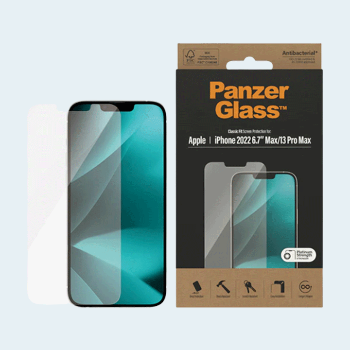 PanzerGlass Classic Fit Clear Screen Guard for iPhone 14 Plus