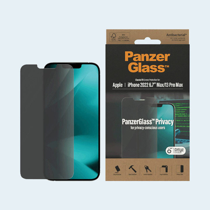 PanzerGlass Classic Fit Privacy Screen Guard for iPhone 14 Plus