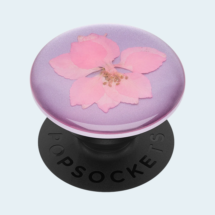 Popsockets PopGrip Premium - Press Flower Delphinium Pink