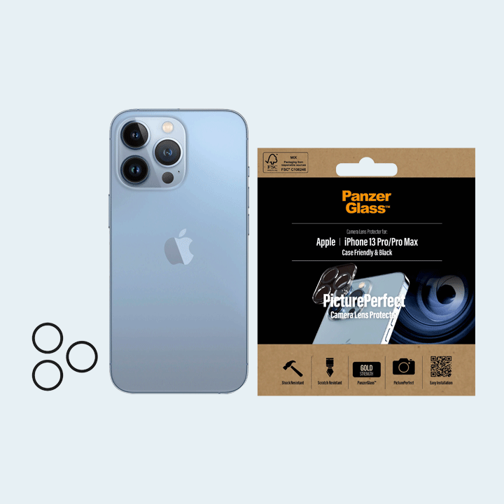 PanzerGlass PicturePerfect Camera Lens Protector for iPhone 13 Pro/13 Pro Max
