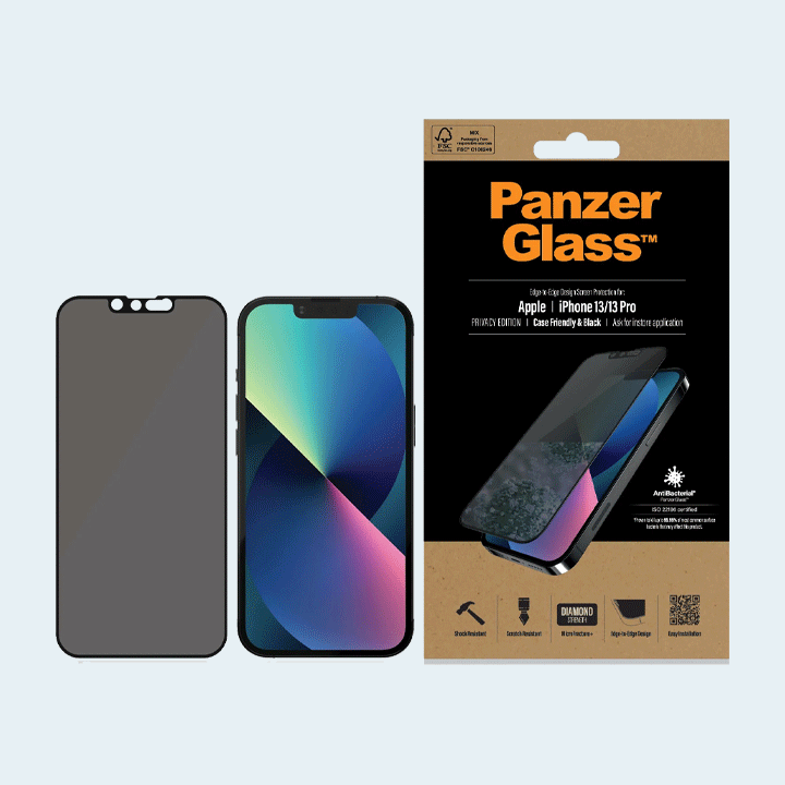 PanzerGlass Privacy iPhone 13/13 Pro - Black
