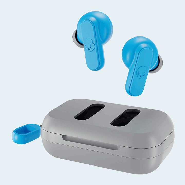 Skullcandy S2DMW-P751 Dime True Wireless Earbuds - Light Grey/Blue