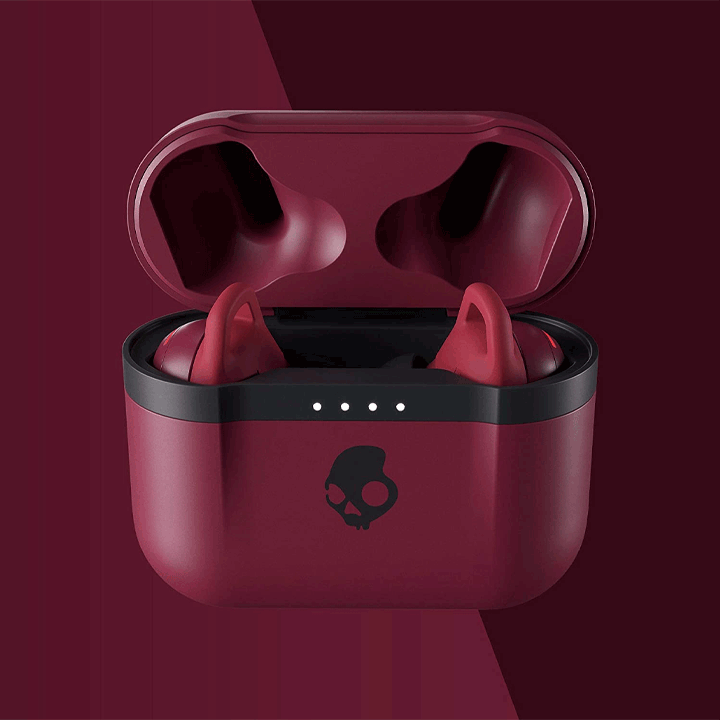 Skullcandy S2IVW-N741 INDY Evo True Wireless Earbuds - Wine Red
