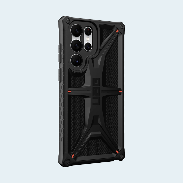 UAG Premium Protection Monarch Series for Samsung Galaxy S22 Ultra 5G - Kevlar Black