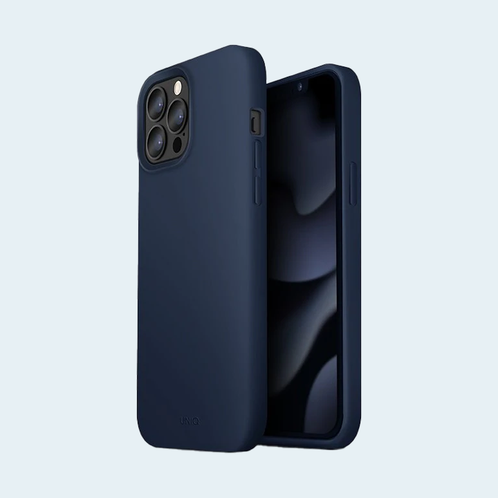 Uniq Hybrid Lino Hue Magsafe Case for iPhone 13 Pro Max - Artic Blue
