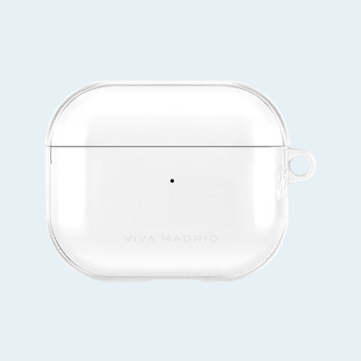 Viva Madrid Clar Case for Apple Airpods 3 with Silver Keychain - Clear