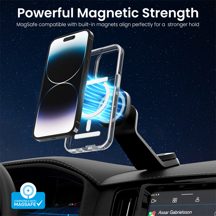 Remson Mag-X Magnetic Hybrid Protective Case for iPhone 14 Pro - Clear