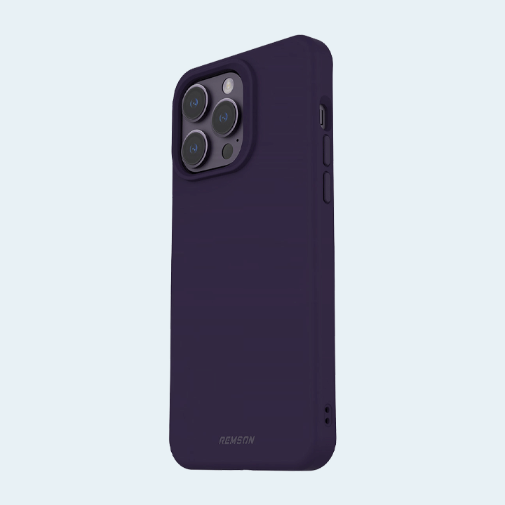 Remson Mag-X Magnetic Hybrid Protective Case for iPhone 14 Pro - Deep Purple