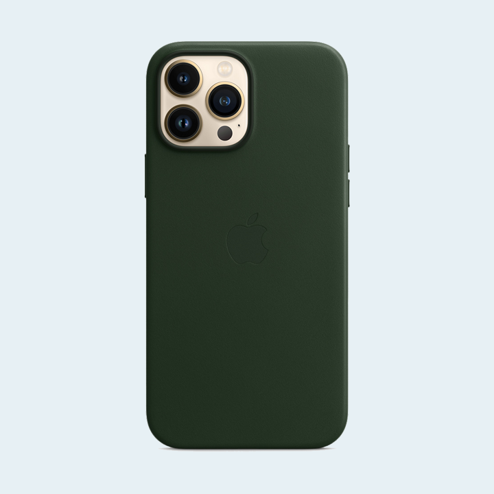 Apple iPhone 13 Pro Max Leather Case With MagSafe - Sequoia Green