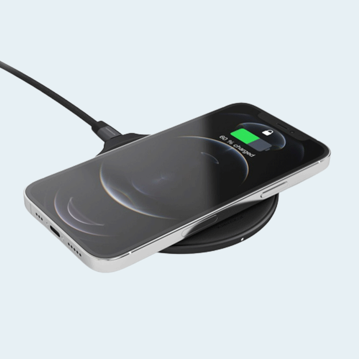 Vonmahlen Aura Faux Leather Wireless Charging Pad (VM-AUR-01) - Black