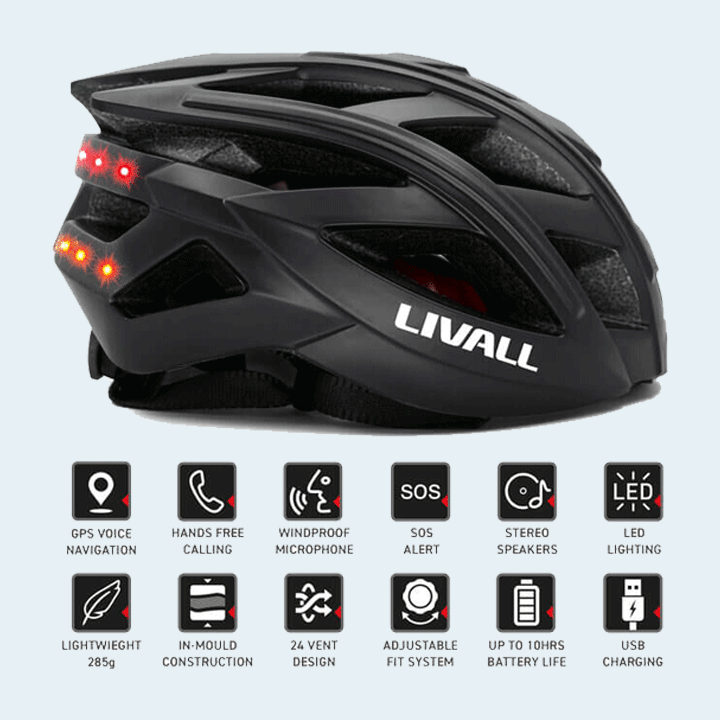 LIVALL BH60SE Neo Smart Helmet Large 55-61cm – Polar Night