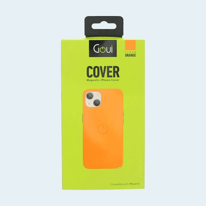 Goui Magnetic Case for iPhone 13 with Magnetic Bars G-MAGENT13-TO - Tiger Orange