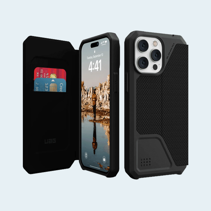 UAG Metropolis Case for iPhone 14 Pro Max – Kevlar Black